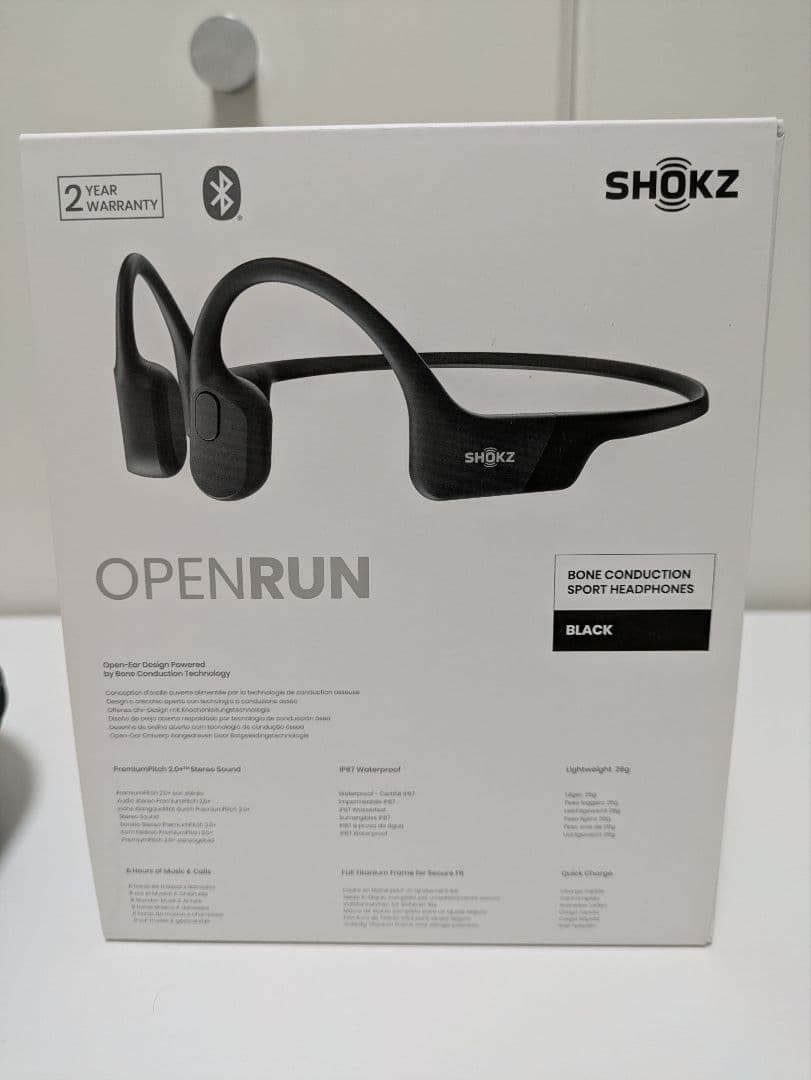 SHOKZ OPENRUN S803 骨伝導イヤホン ブラック