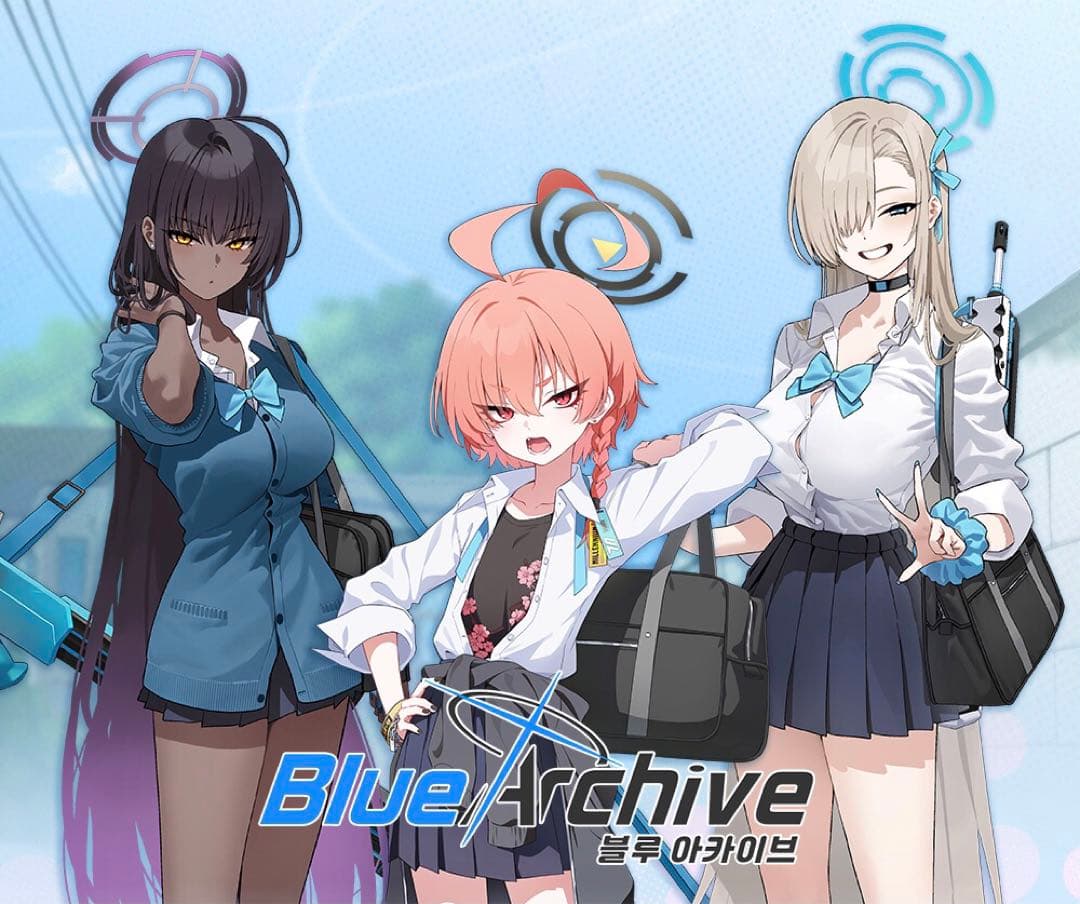 ブルーアーカイブ ブルアカ ネル アスナ カリン 韓国限定 アクリルスタンド