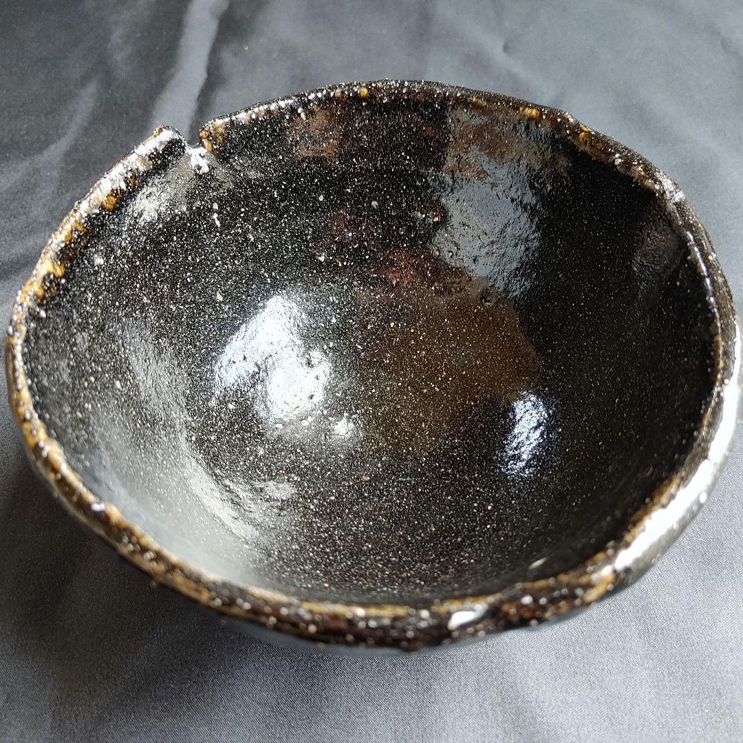 鯉江良二 引出黒茶碗　KOIE Ryoji tea bowl