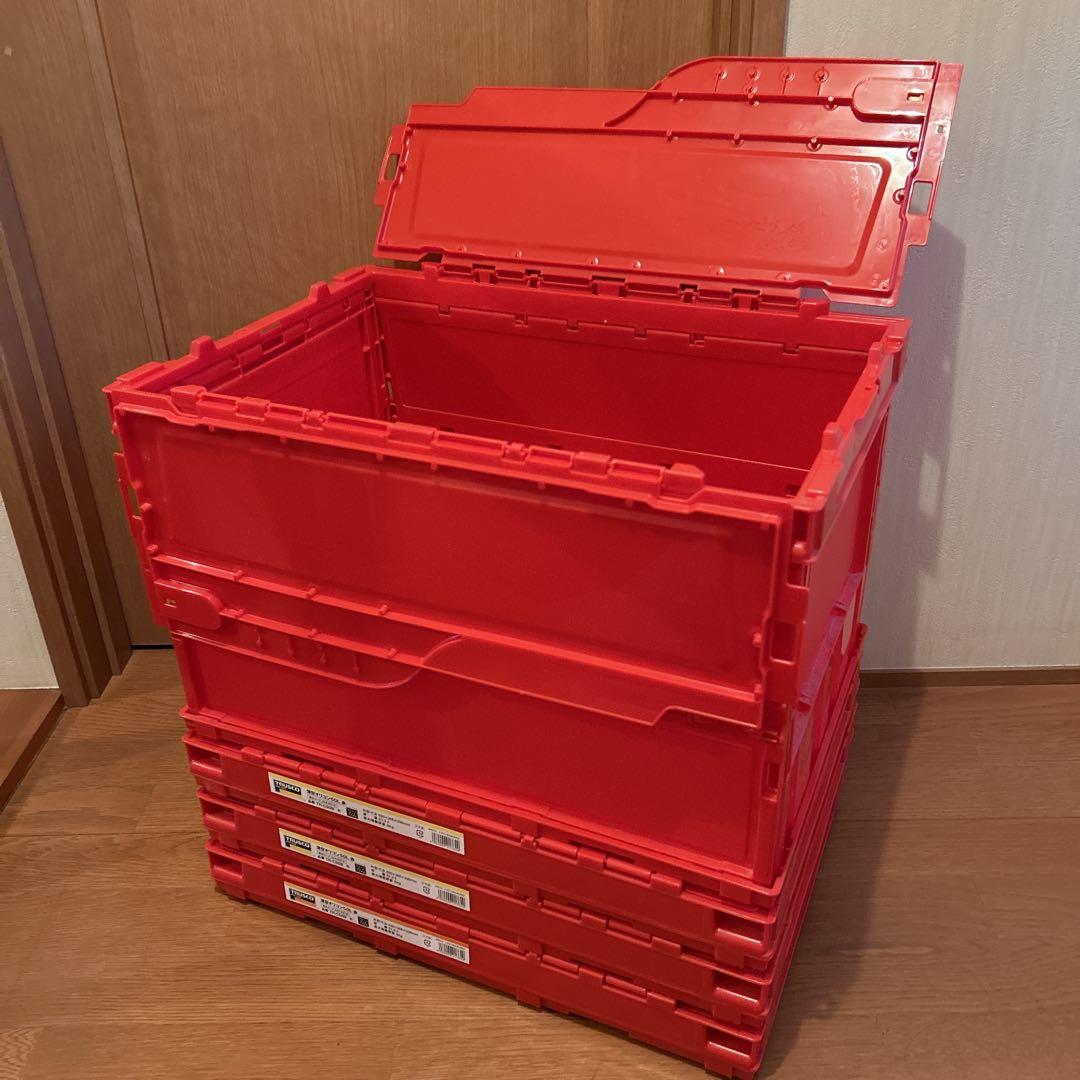 美品TRUSCO オリコン 50L トラスコ9個セット 折りたたみ コンテナ