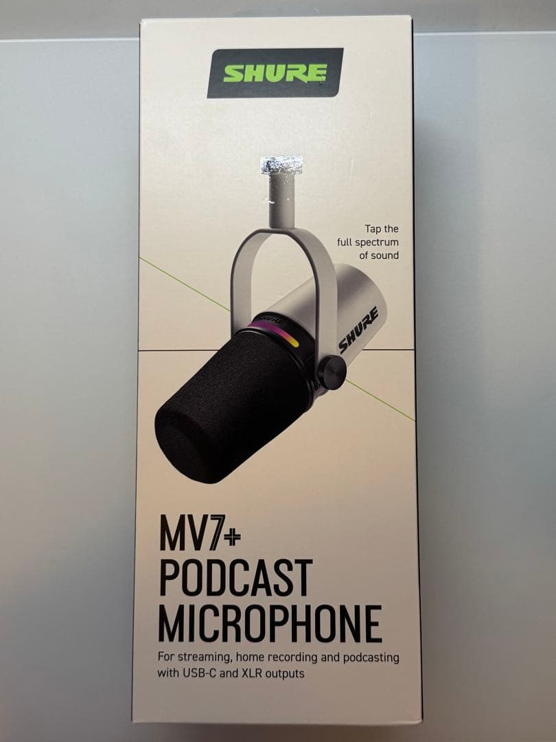 配信機器・PA機器・レコーディング機器 SHURE MV7+ White