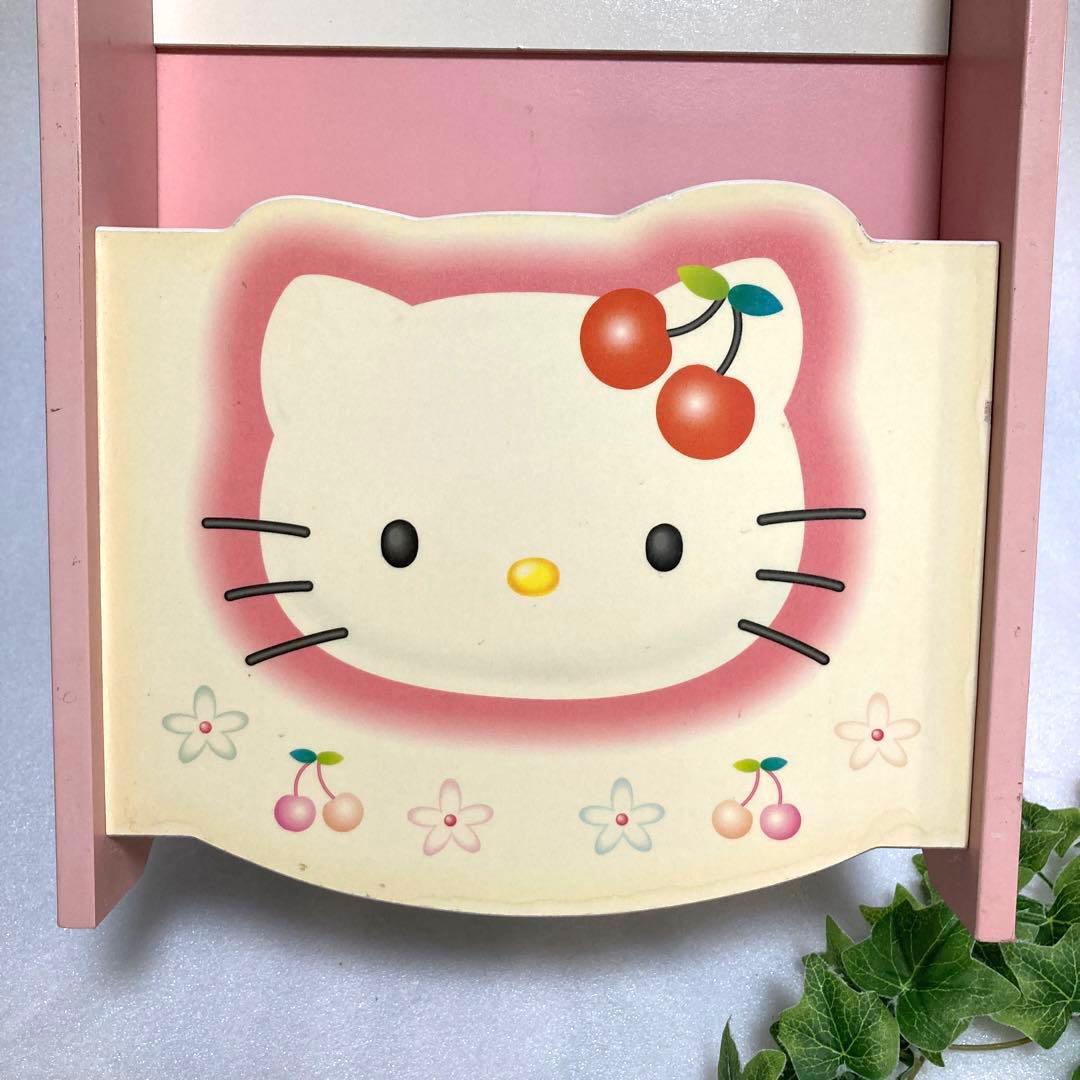 希少　ハローキティ サンリオ　木製　絵本ラック　ブックスタンド ラック 棚