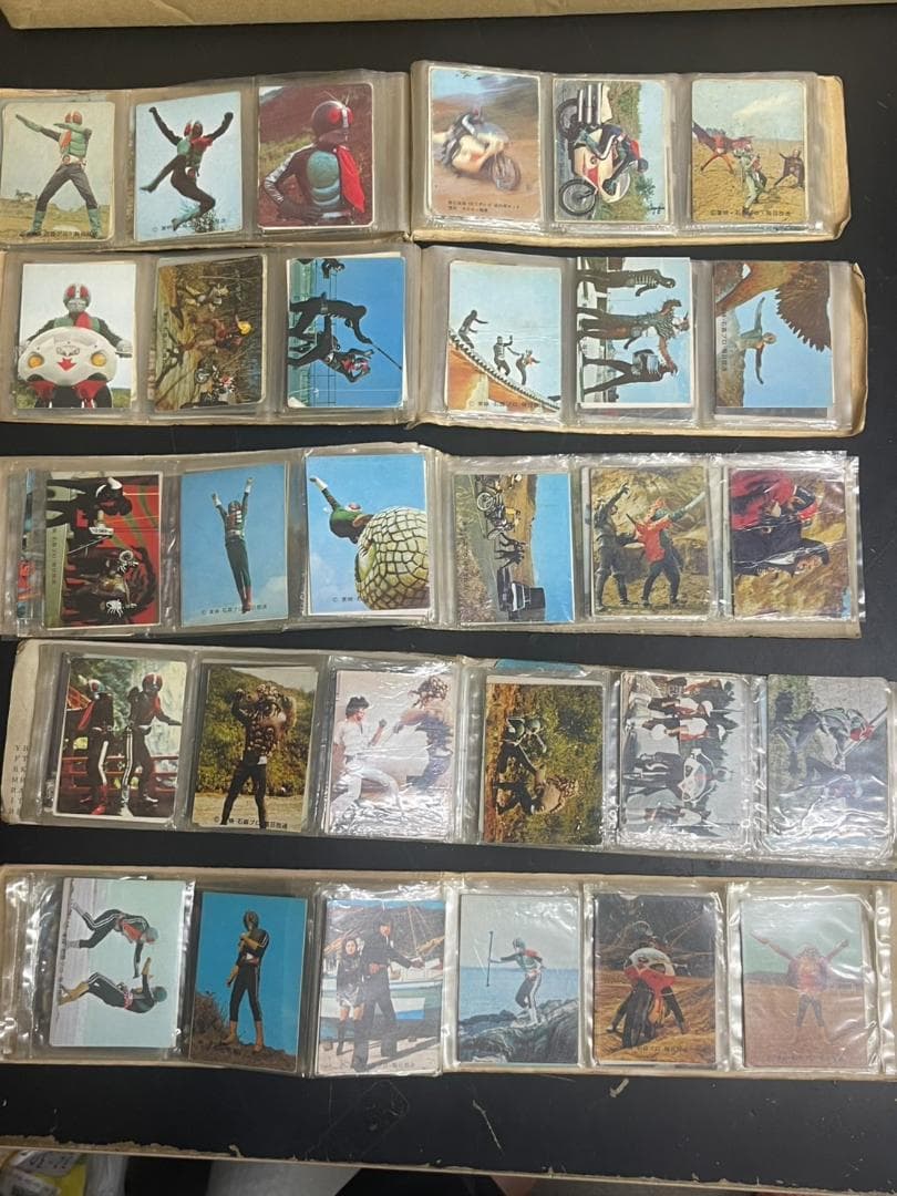 昭和レトロ 仮面ライダーアルバム 5冊303枚 まとめ売り カルビー