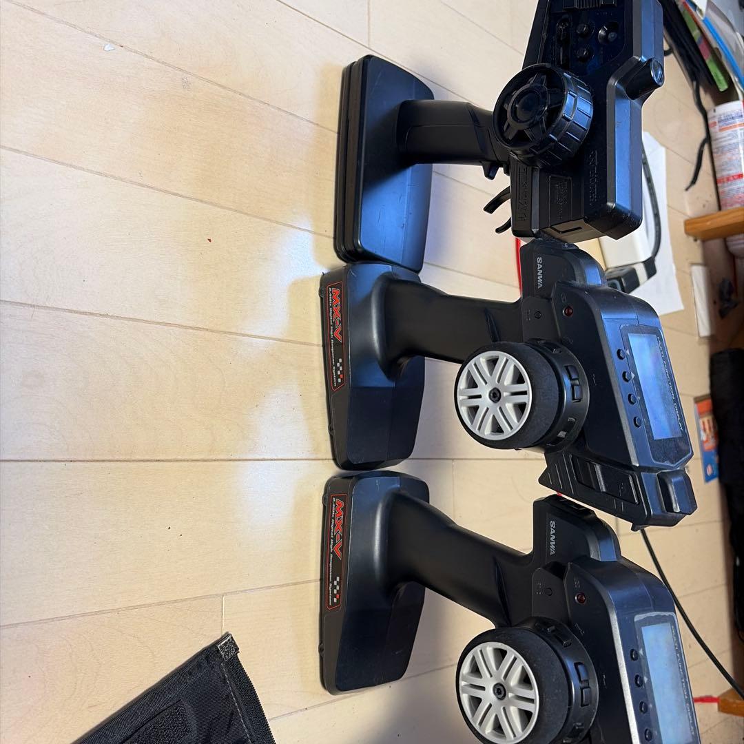 BRZRCカー オフロードラジコンまとめ売りジャンク扱いプロポ3個付き中古現状品