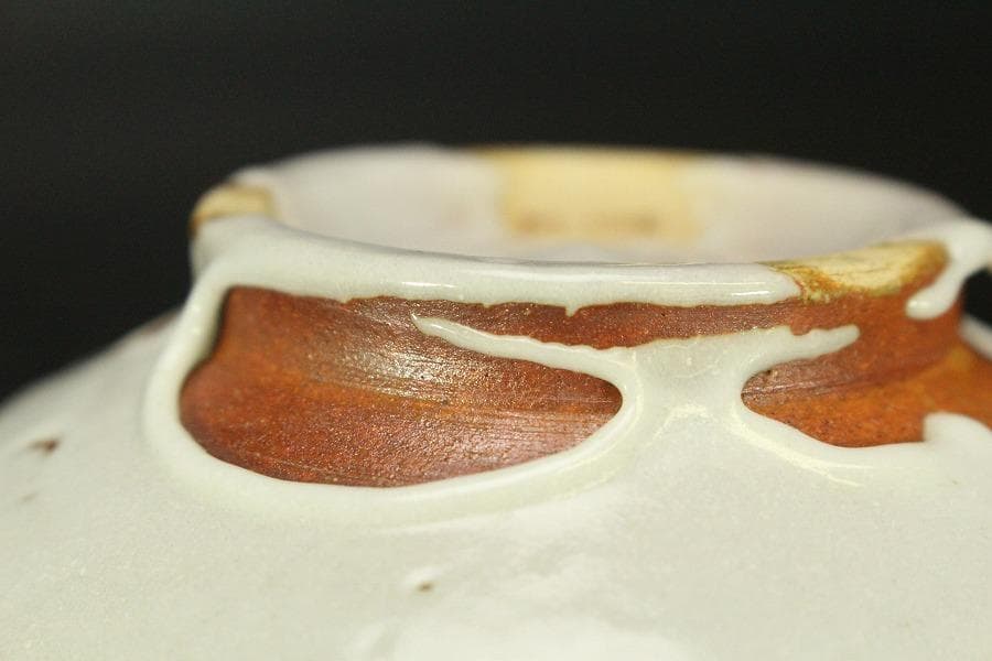 茶道具 朝日 茶碗 銘 春の雪 花押(A424)