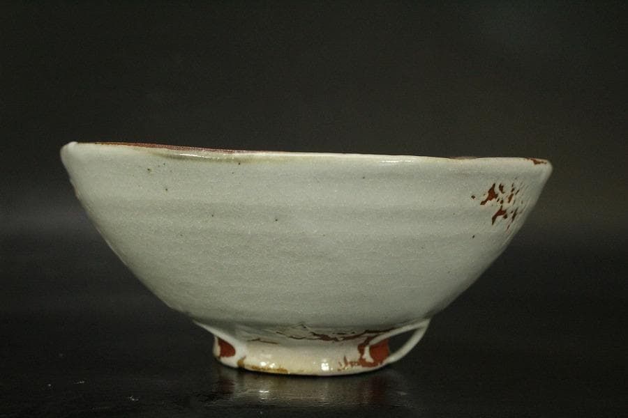 茶道具 朝日 茶碗 銘 春の雪 花押(A424)