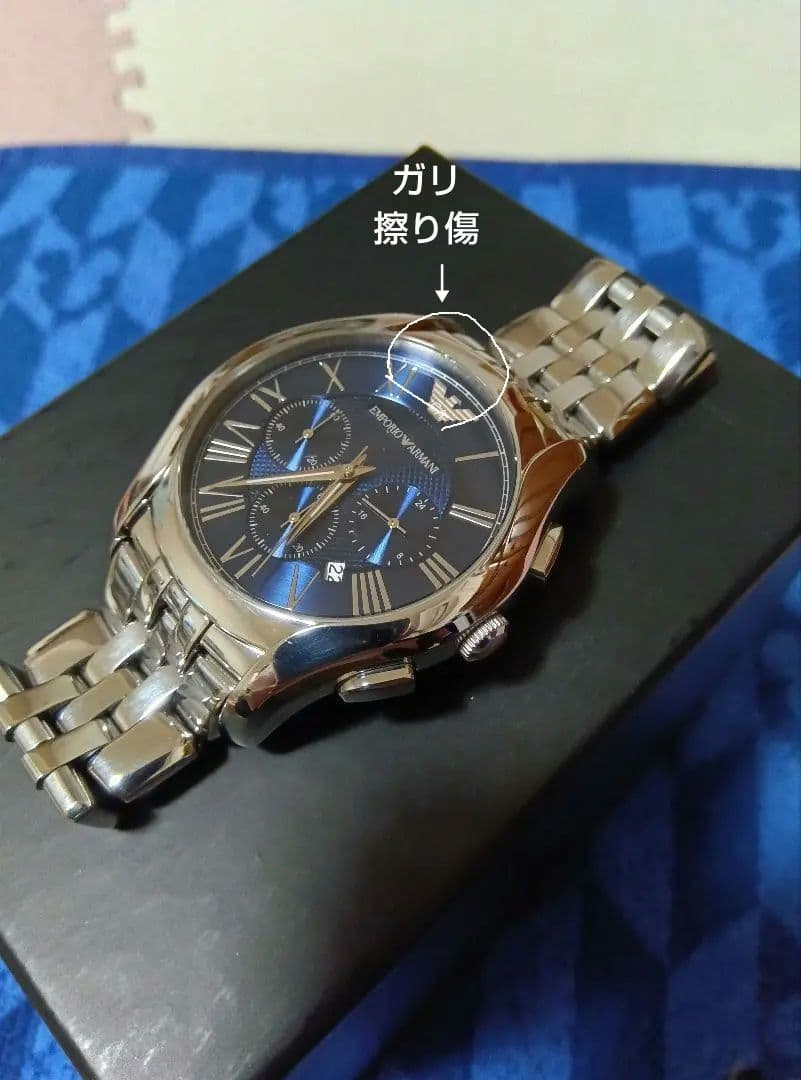 EMPORIO ARMANI AR−1787 【ブルークロノグラフ】