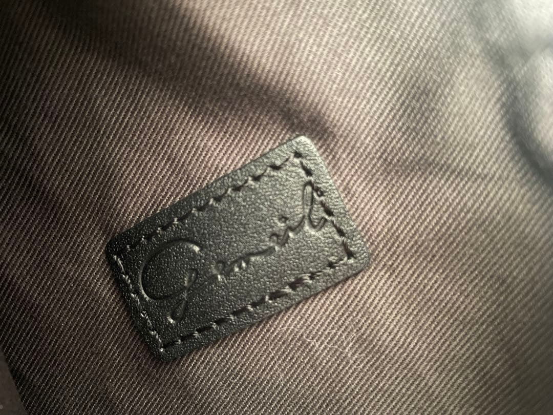 ワンハンドルバッグ　黒　牛革　日本製　ジェメイル