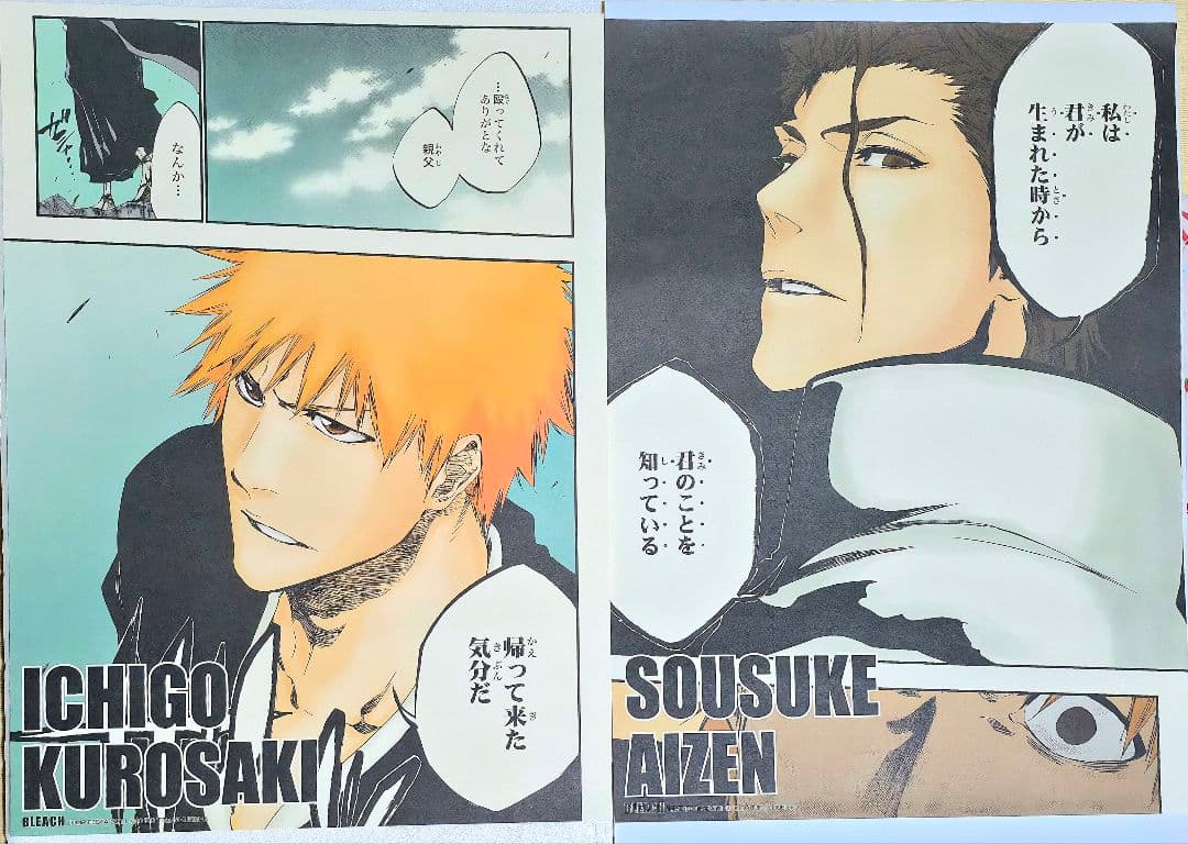 レア BLEACH 名場面 ポスター 藍染 一護