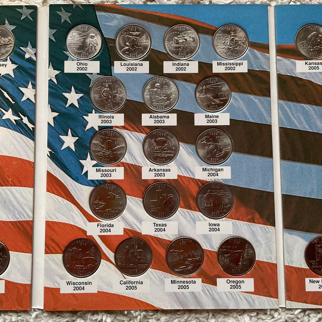 アメリカ 州(1999-2008) 完全50州クォーター 硬貨