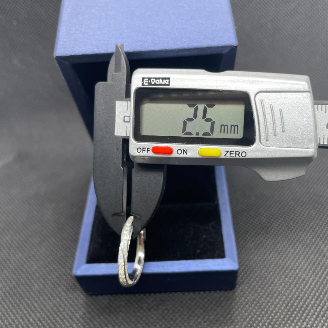 【4号】モアサナイト ツイスト フルエタニティ リング　シルバー