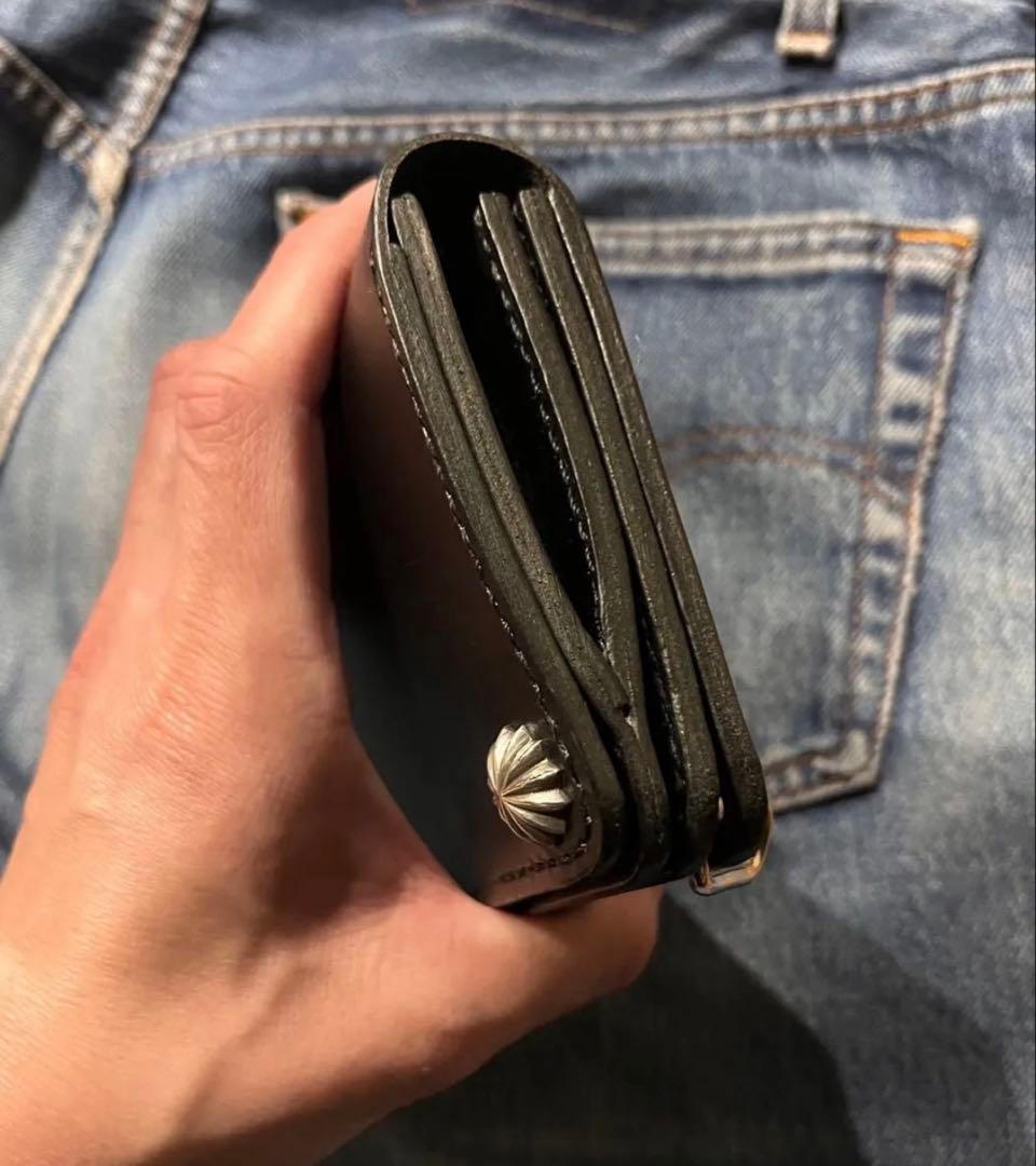 ミドルトラッカーウォレット　シルバー925アポロコンチョカスタム