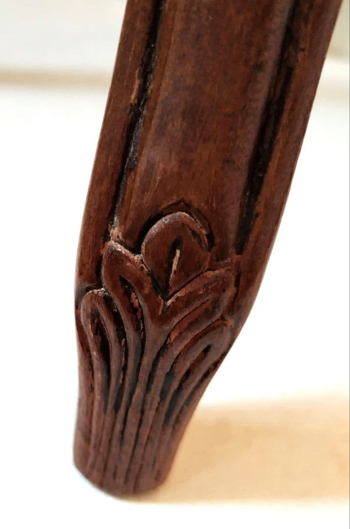 英国製アンティークラウンドスツール