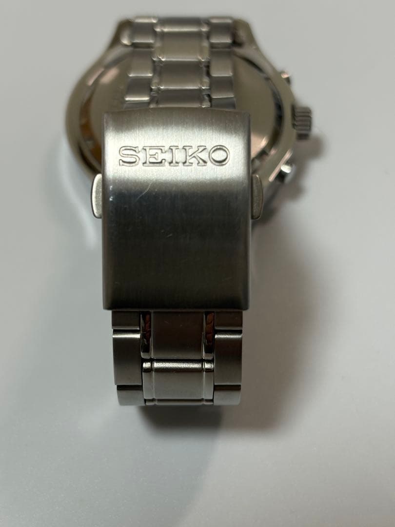 【美品】SEIKO セイコー クロノグラフ 4T57-00B0 クォーツ ブルー