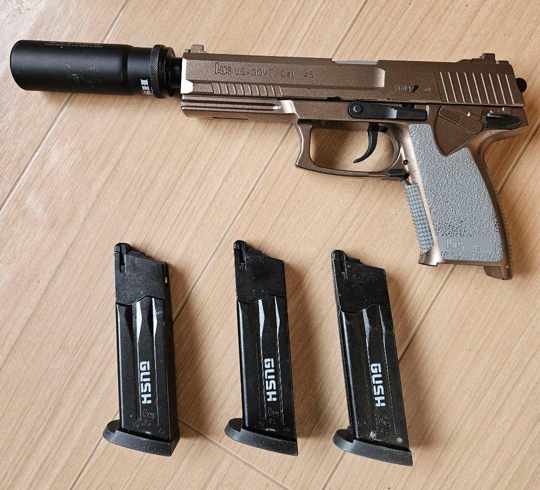mk23 socomガス ガン サイレンサー付き