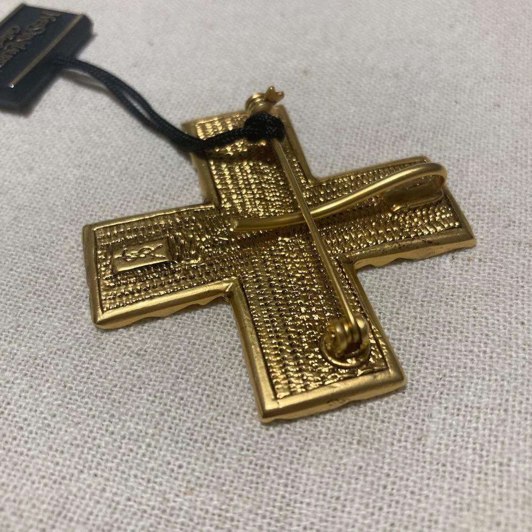 YVES SAINT LAURENT クロスブローチ