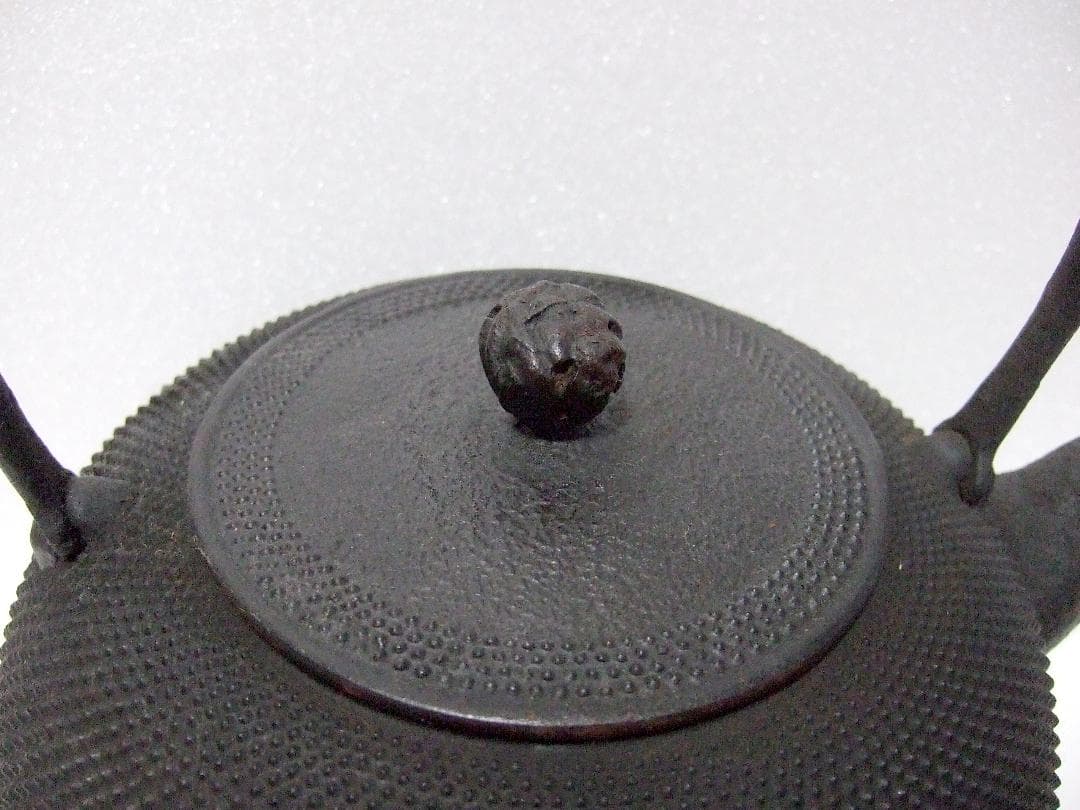 【未使用】南部鉄器 鉄瓶 あられ