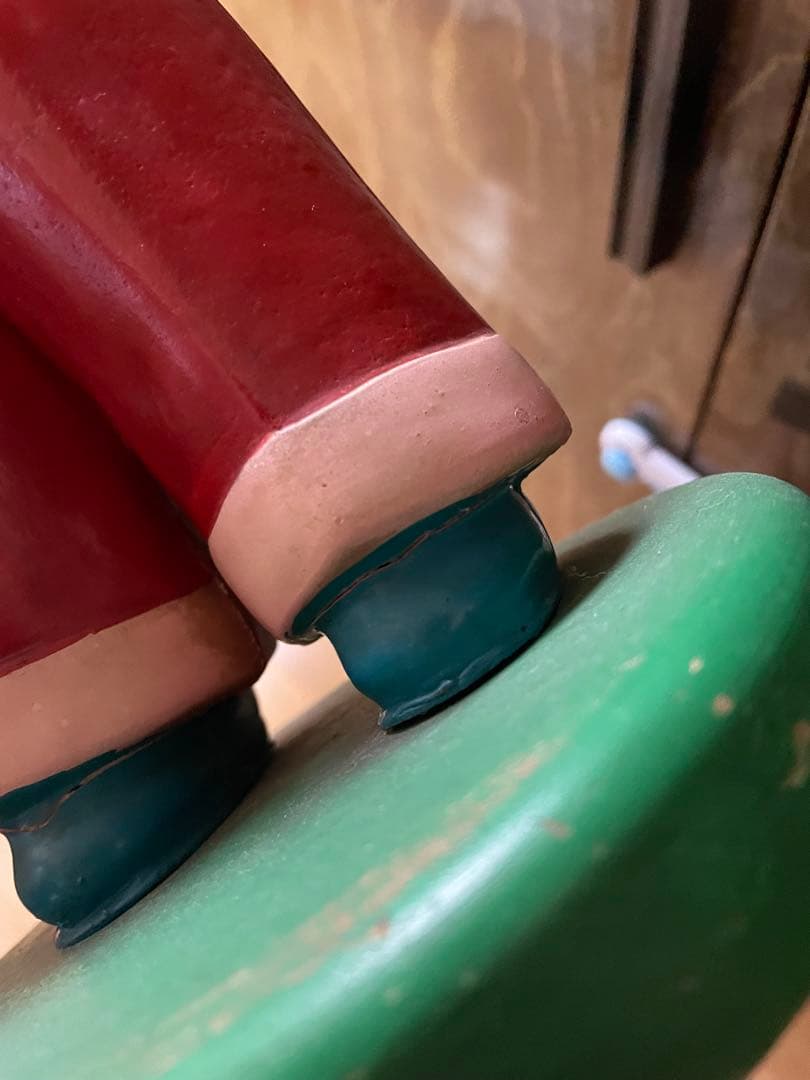 不二家　ペコちゃん首ふり人形　木製台