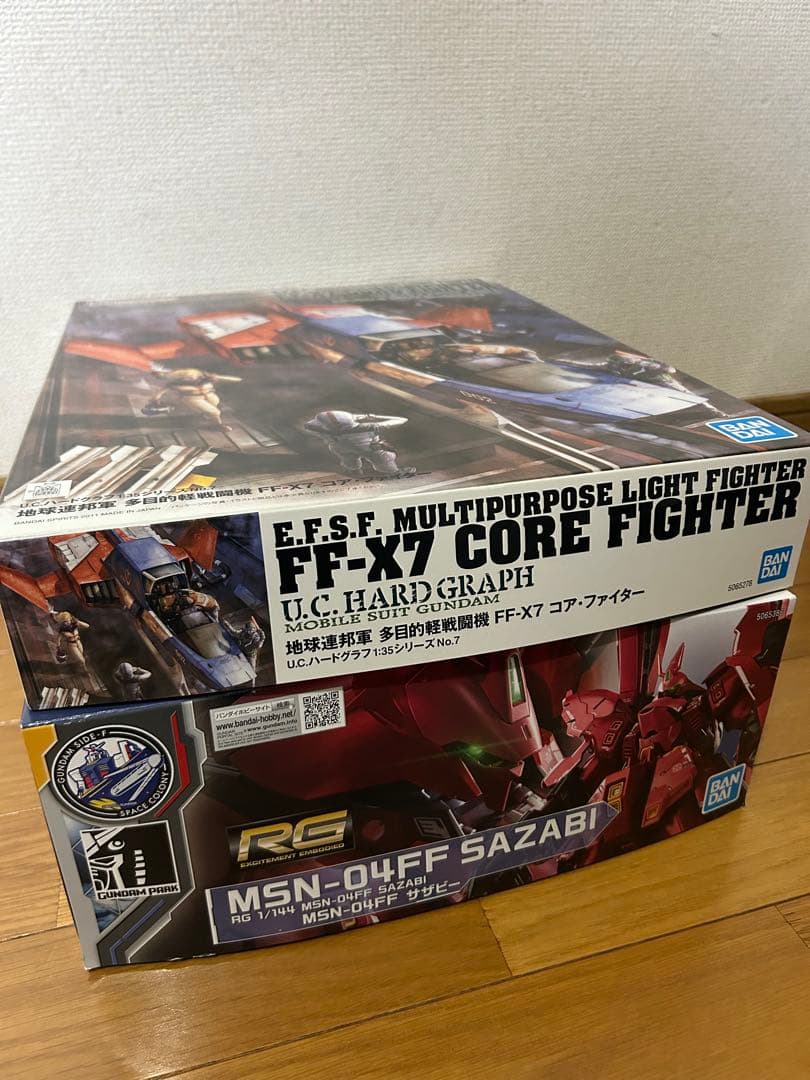 組み立て済み　RG サザビー　1/35コアファイター