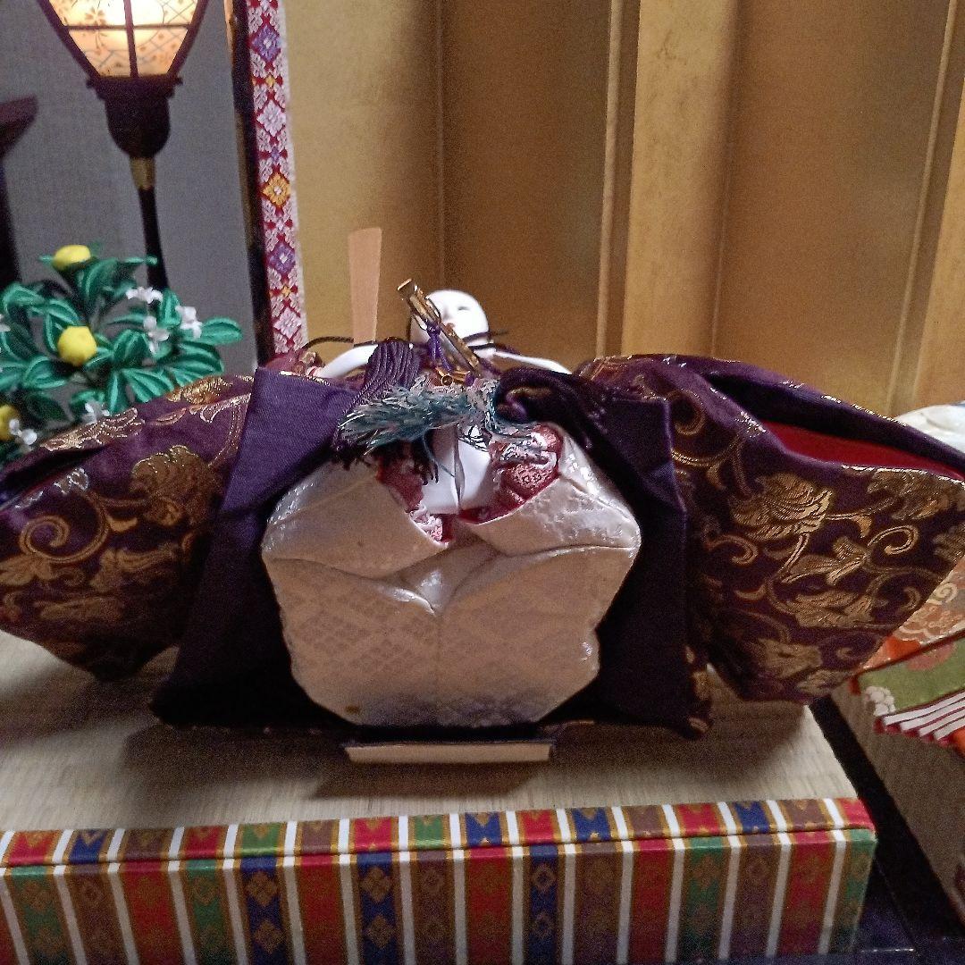 雛人形　親王飾り　内裏雛　秀玉作「7番」　装飾フルセット　骨董的価値お雛様