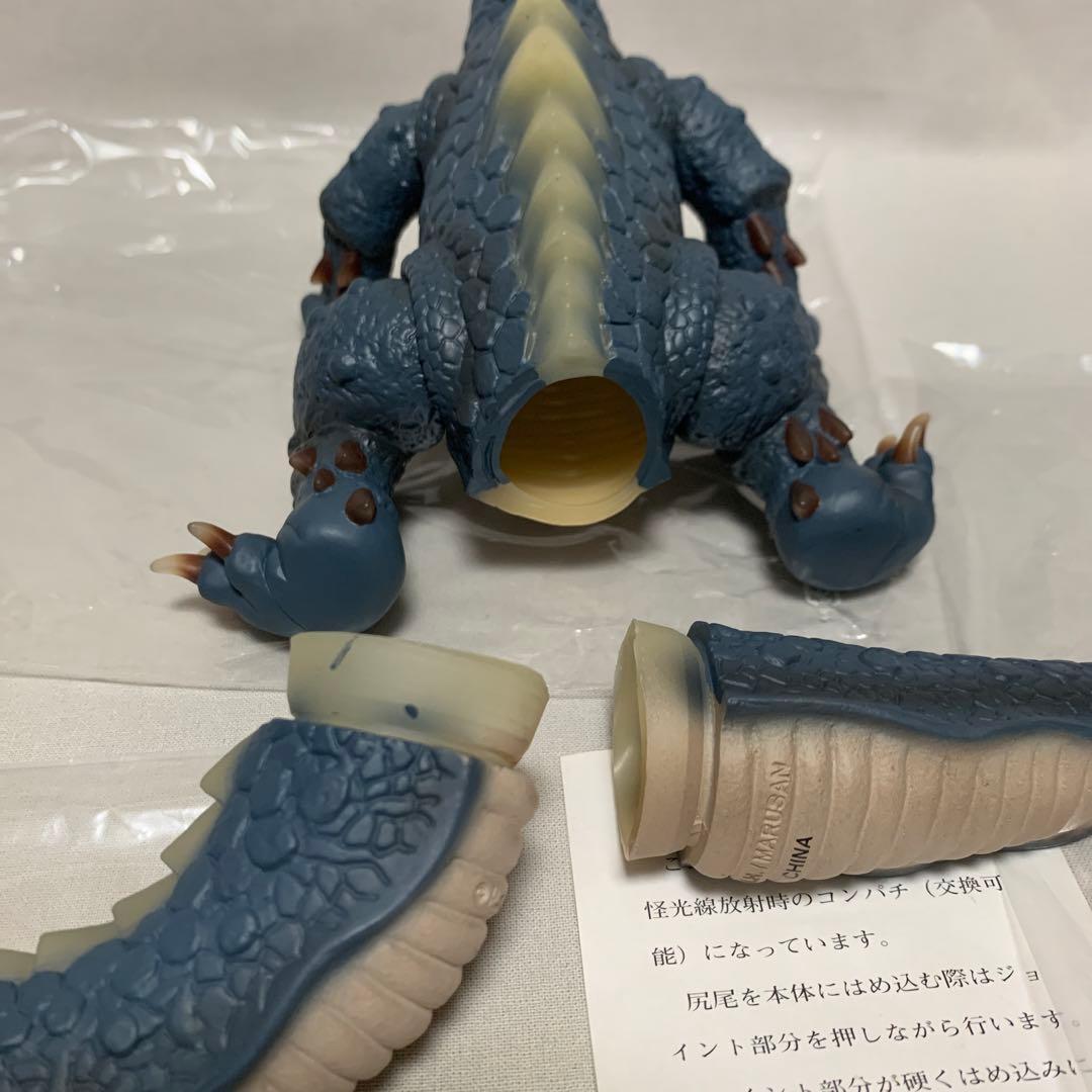 【激レア】大怪獣ジメラ　ソフビモデル　マルサン　箱付き　尻尾2種付き　レトロ