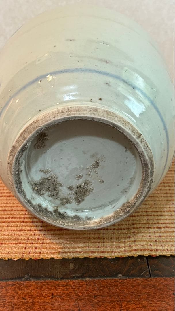 古民具　古染付　水柱　酒壺　白磁 清時代　中国美術　骨董