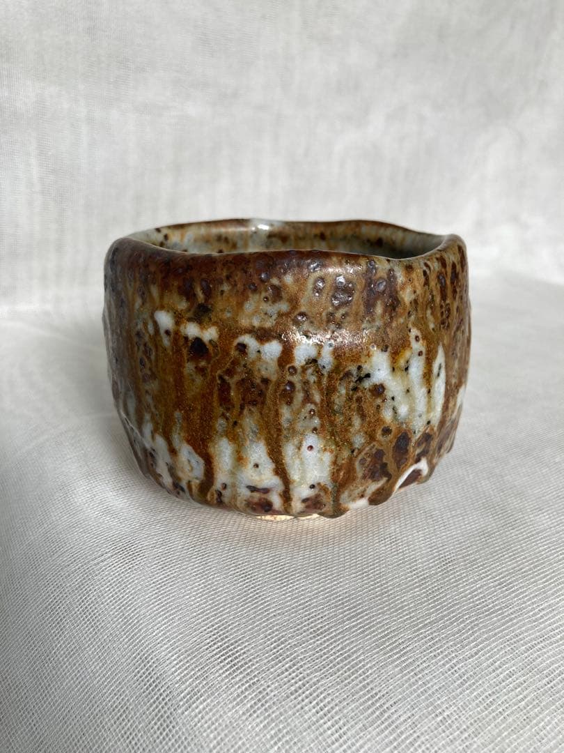 木戸貞昭／土灰志野茶碗／B33