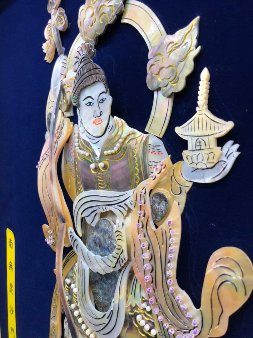 ☆希少！☆　立体アート　3Dアート　毘沙門天　蝶芸額　美術額　伝統工芸品