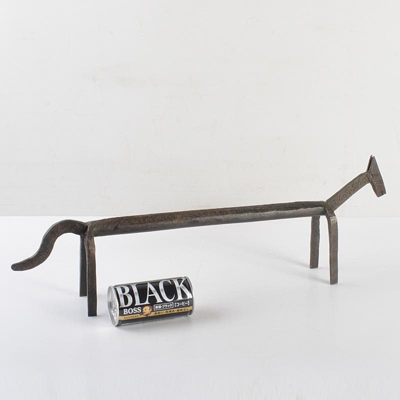 モダンアート　オブジェ　古鉄製　馬　置物　C　R7419