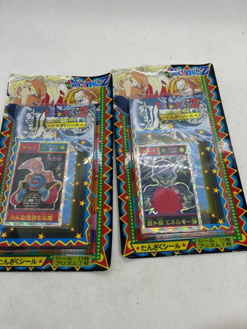 未開封　ドラゴンボールZ たんざくシール　当時物