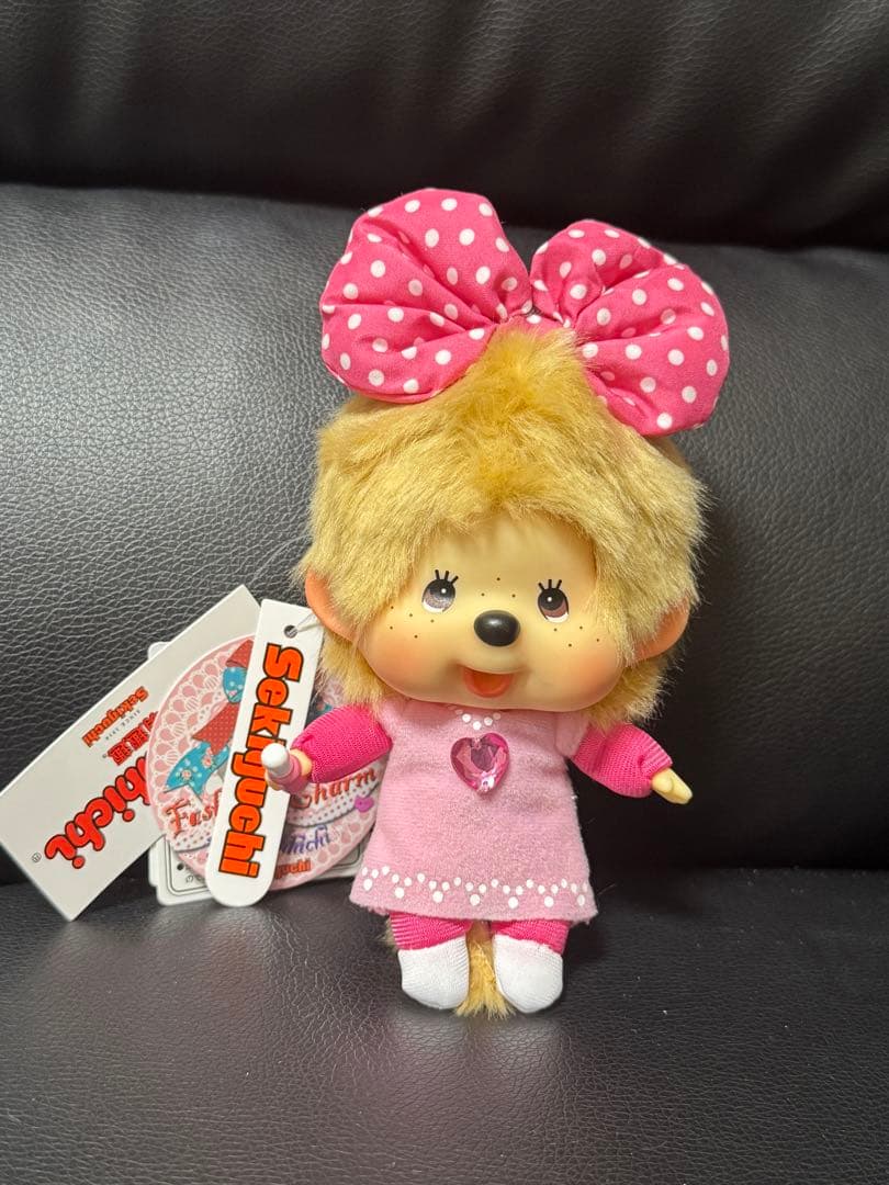 モンチッチ顔でかファッションチャーム、キーチェーン