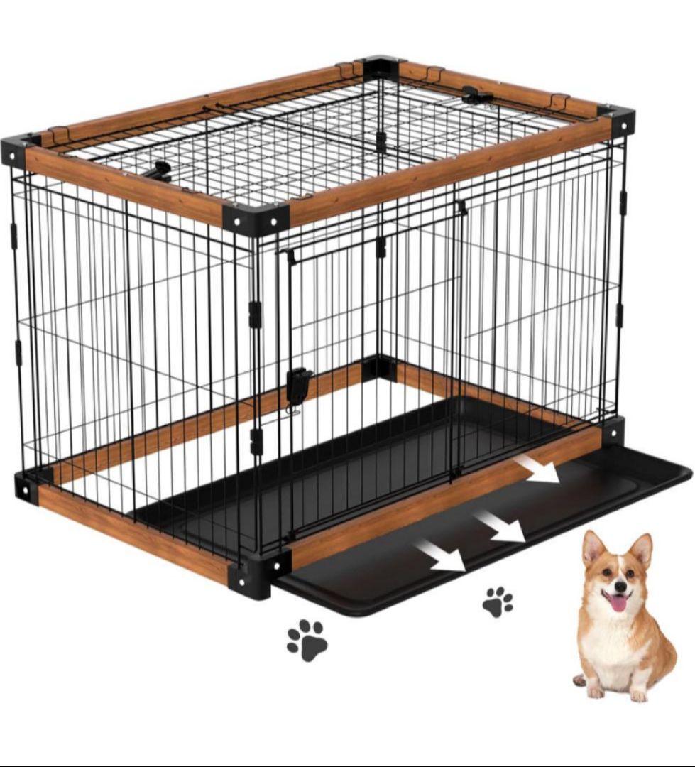 ブルーローズ 犬ケージ 犬サークル 中小型犬用 ペットサークル 屋根付き