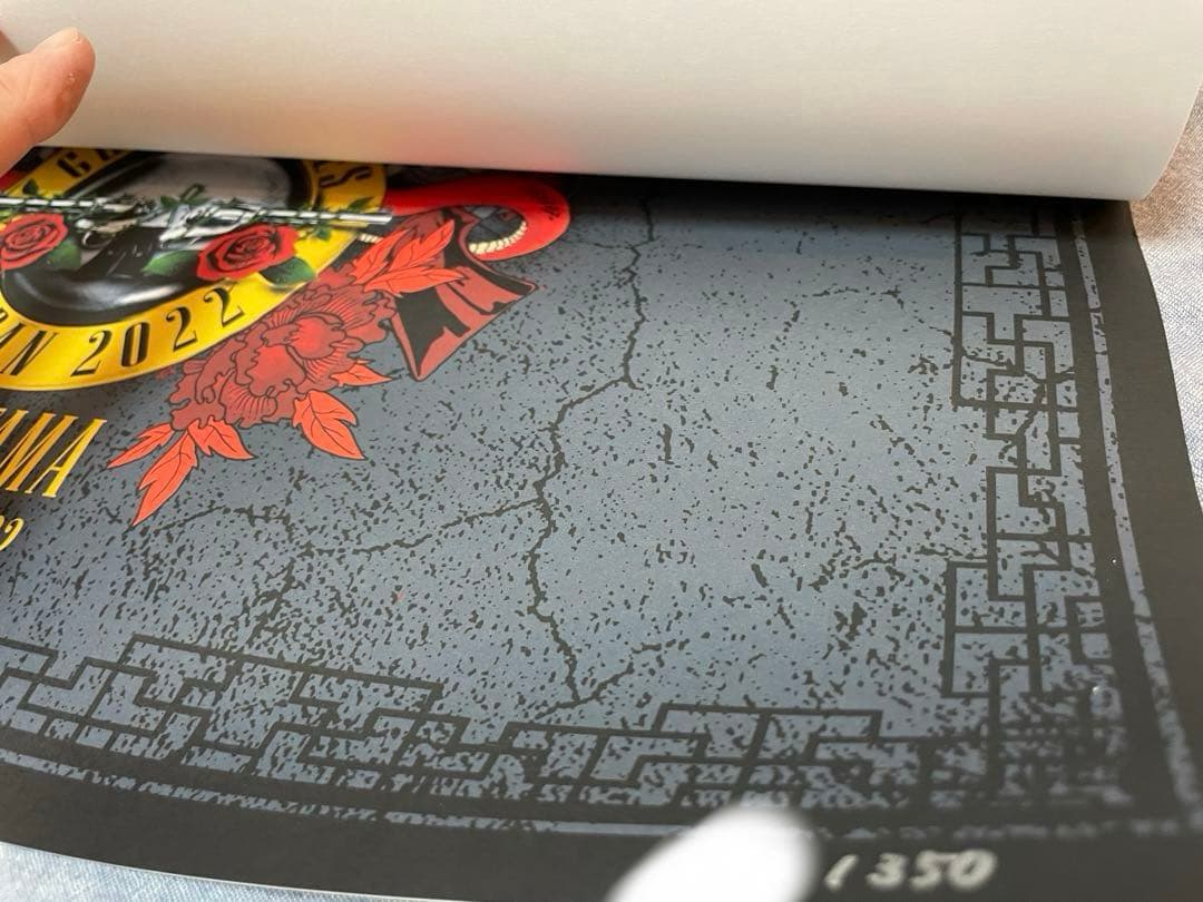 限定　Guns N' Roses 2022　Lithograph ポスター