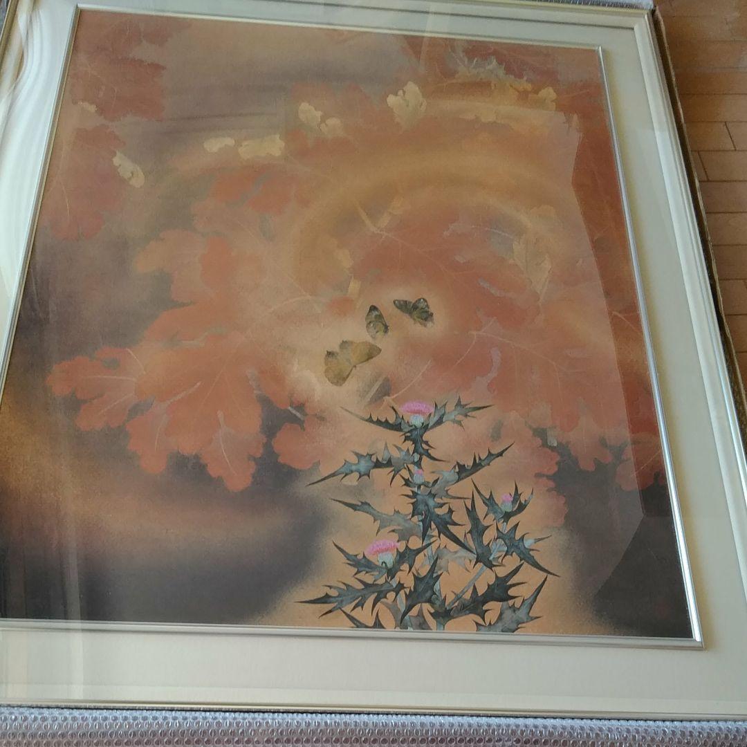 日本画　仲林敏次作　50号