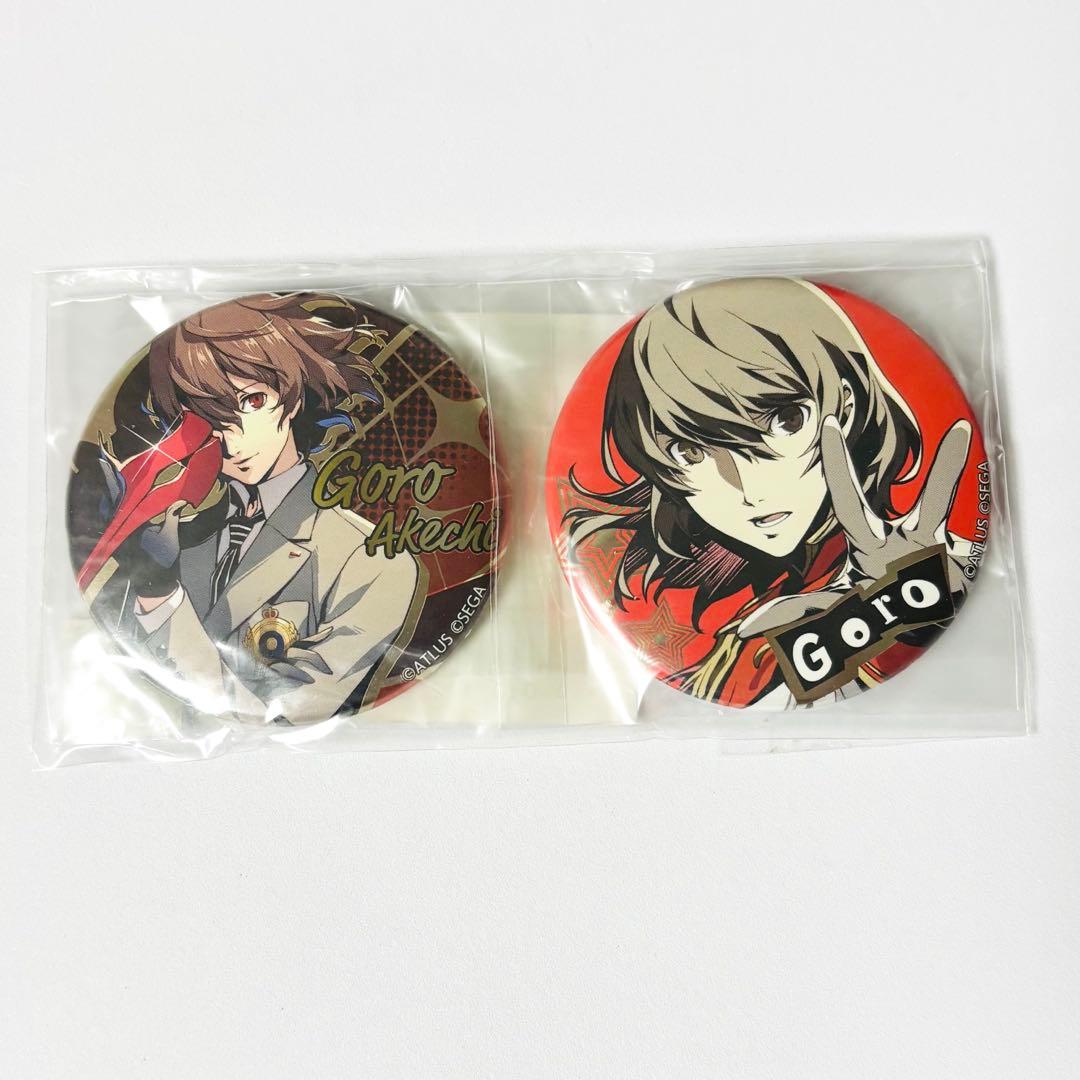 ペルソナ5 ザ・ロイヤル 楽コレ メタル風缶バッジ D-10賞 明智吾郎 クロウ