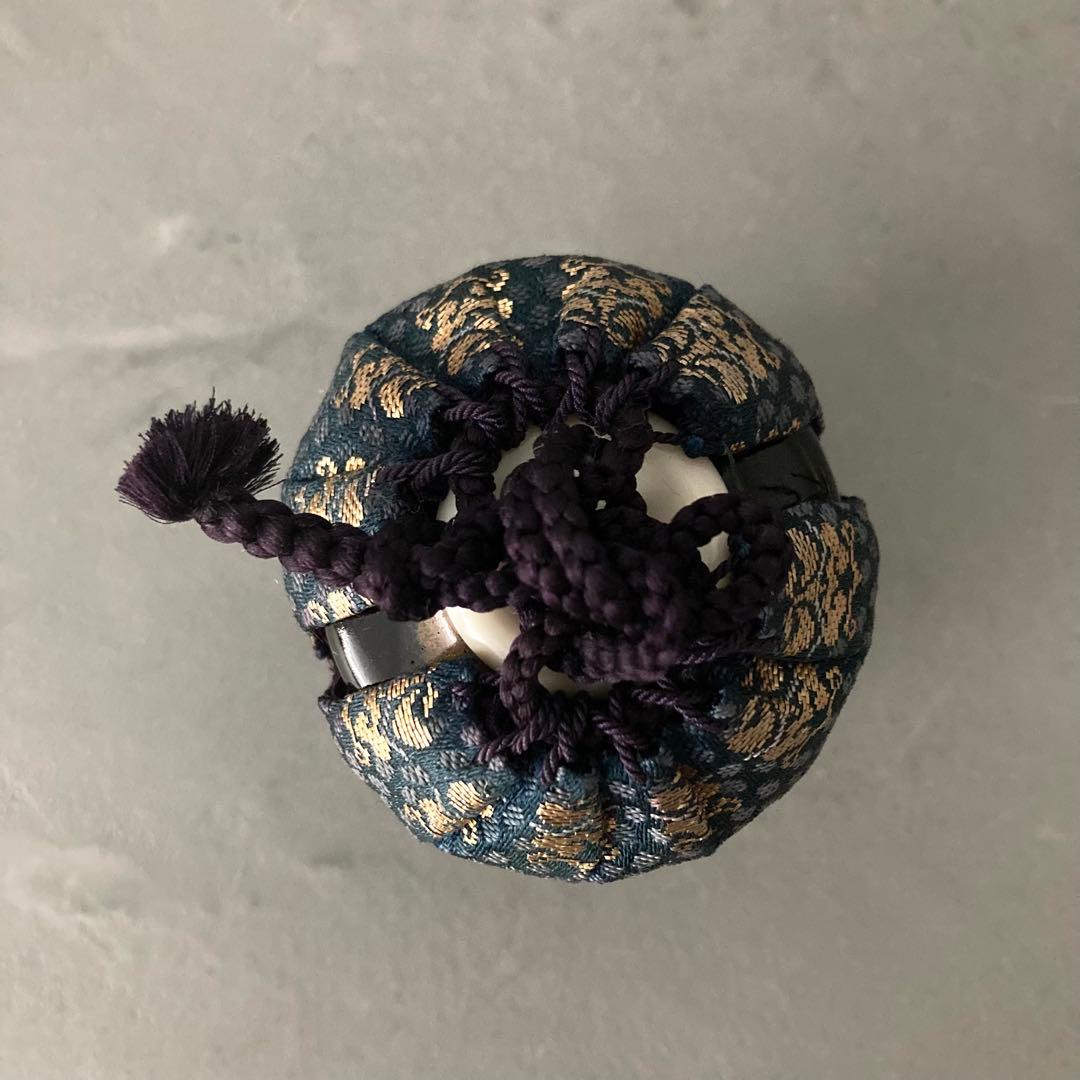 茶道具 肩衝茶入 茶入 仕覆グリーン