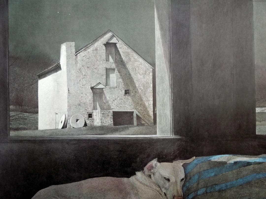 レア　210万円　真作　アンドリュー・ワイエス　直筆サイン　アメリカ　写実主義