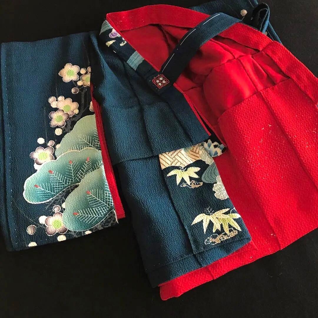 ＊ 市松人形 10号 アンティーク 着物 帯 ＊ 色留袖 大正