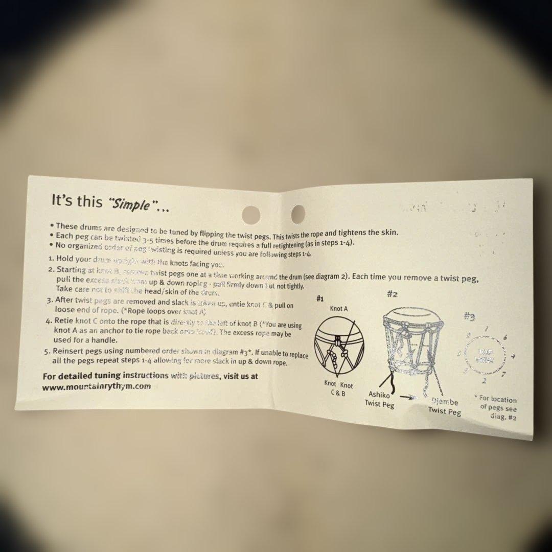 希少品　マウンテンリズム　mountain rhythm ジャンベ　ケース付属