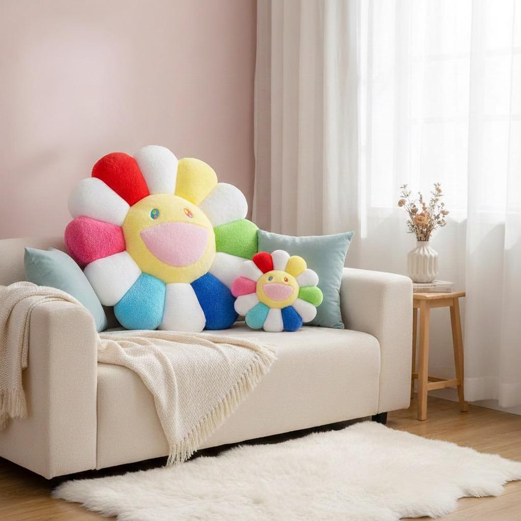 年始セール❗️カイカイキキ『村上隆』お花クッション / マルチカラー 30cm