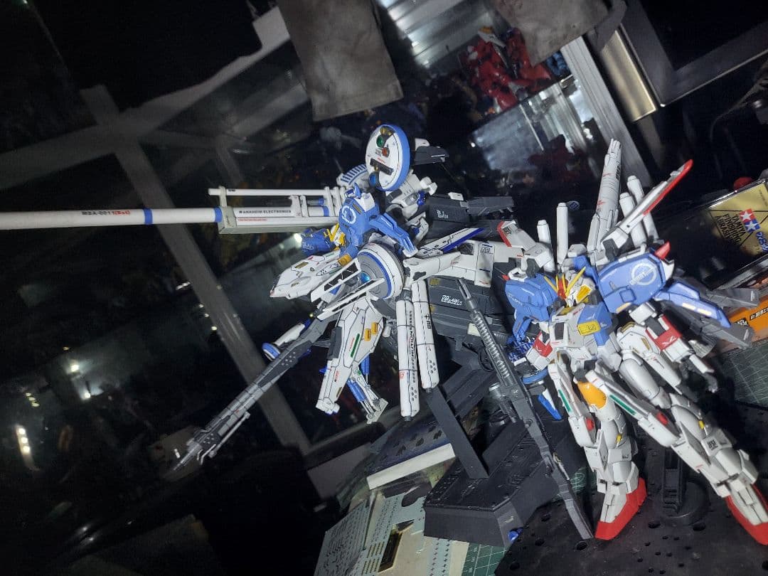 HG 1/144 ディープストライカー,EX-Sガンダム　塗装完成品セット