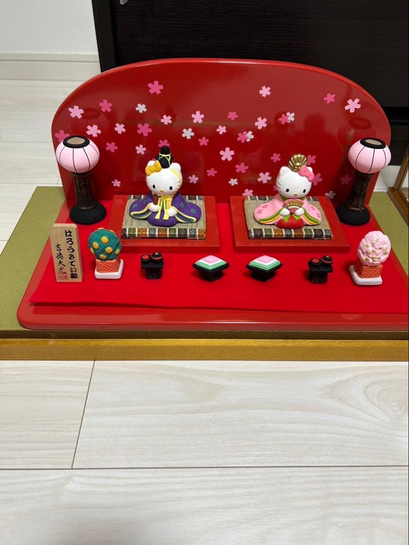 ハローキティ吉徳 雛 親王飾り 雛祭り 雛人形