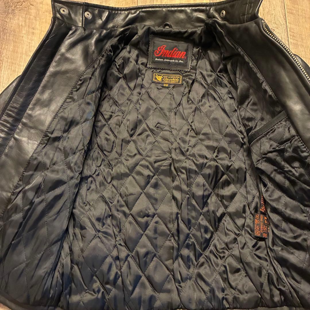 【美品】38inch インディアン モーターサイクル シングル ライダース