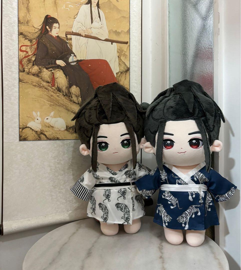 博君一肖40cmぬいぐるみ bjyx 王一博 肖战 时尚芭莎