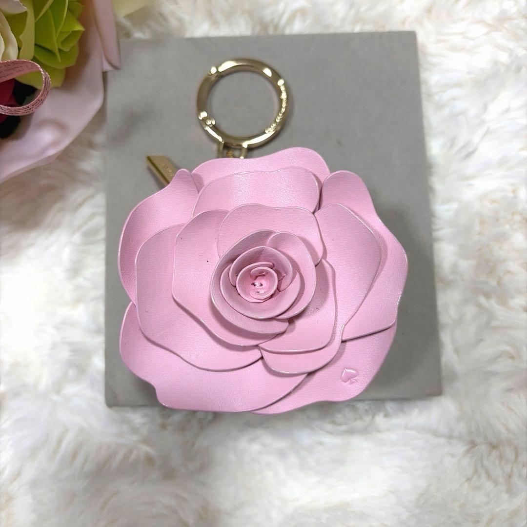 極美品 Kate Spade 薔薇 ローズ ピンク ケース レザー