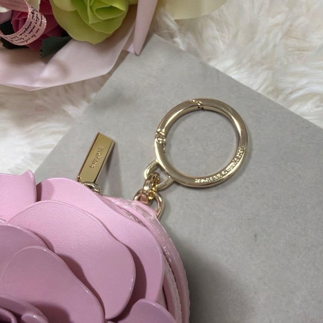 極美品 Kate Spade 薔薇 ローズ ピンク ケース レザー