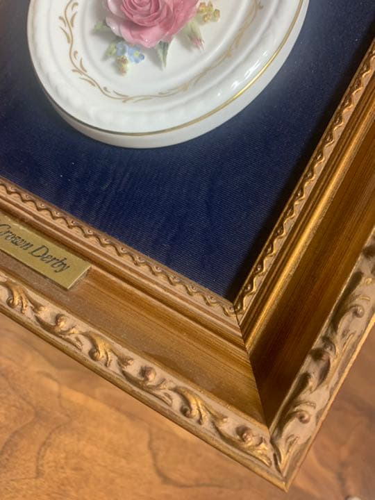 ロイヤルクラウンダービー 陶花額