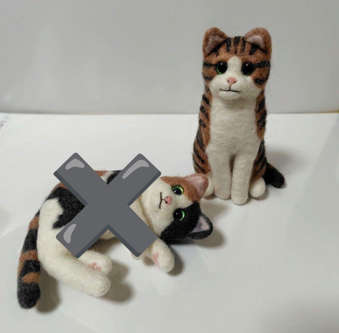 桜　羊毛フェルト　猫ちゃん