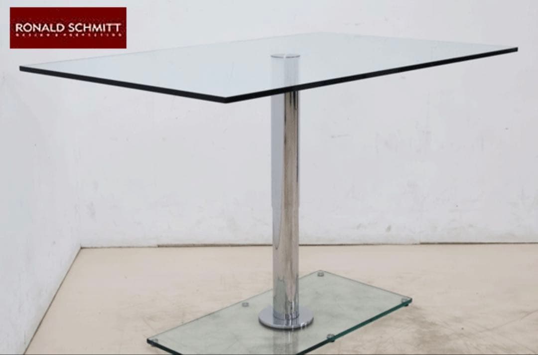 RONALD SCHMITT ガラステーブル　昇降式
