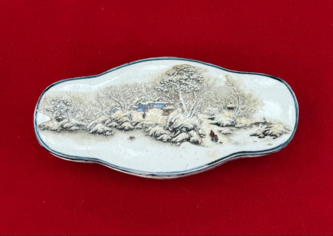 中国　粉彩香合　光緒年製銘　送料込み250501